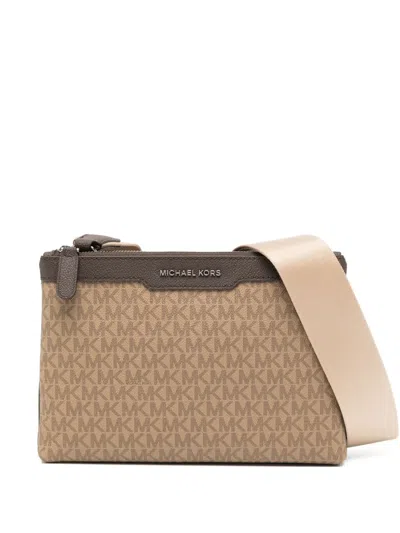 Michael Kors Hudson Messenger Bag In Brown