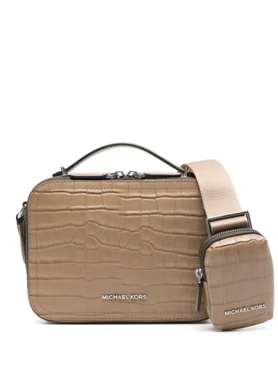 Michael Kors Hudson Messenger Bag In Brown