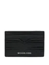 Michael Kors Hudson Notched Cardcase Accessories In Black