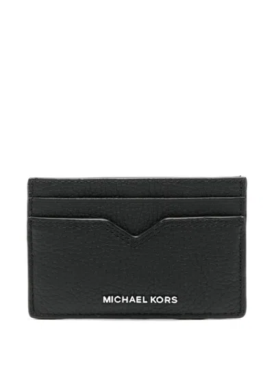 Michael Kors Hudson Notched Cardcase Accessories In Black
