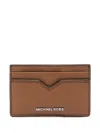 Michael Kors Hudson Notched Cardcase Accessories In Brown
