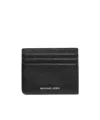 Michael Kors Pebbled Texture Compact Design Card Case In Black