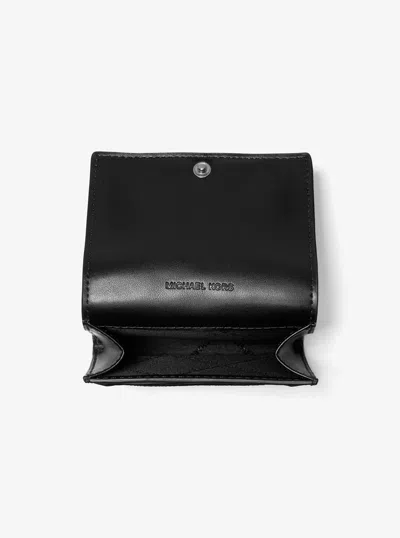 Michael Kors Hudson Signature Logo Wallet In Red