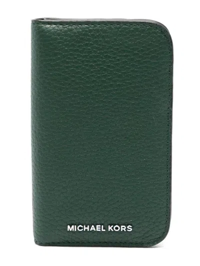 Michael Kors Hudson Snap Cc Wallet Accessories In Green