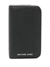 Michael Kors Hudson Snap Cc Wallet In Black