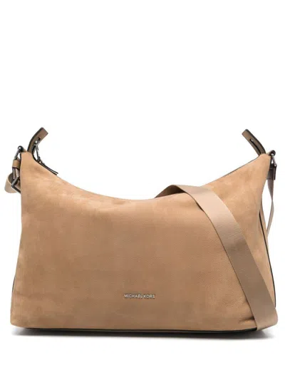 Michael Kors Hudson Soft Hobo Bags In Grey
