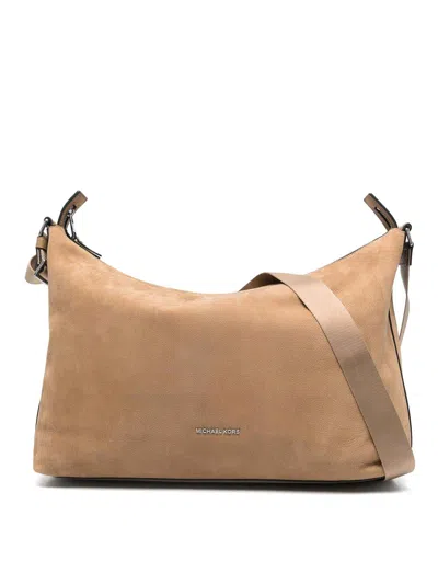 Michael Kors Hudson Soft Hobo In Grey