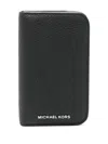 Michael Kors Hudson Snap Cc Wallet In Black