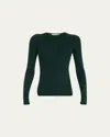 Michael Kors Hutton Ribbed Cashmere Pullover In Burgundy