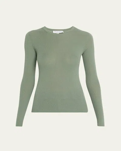MICHAEL KORS HUTTON RIBBED CASHMERE PULLOVER