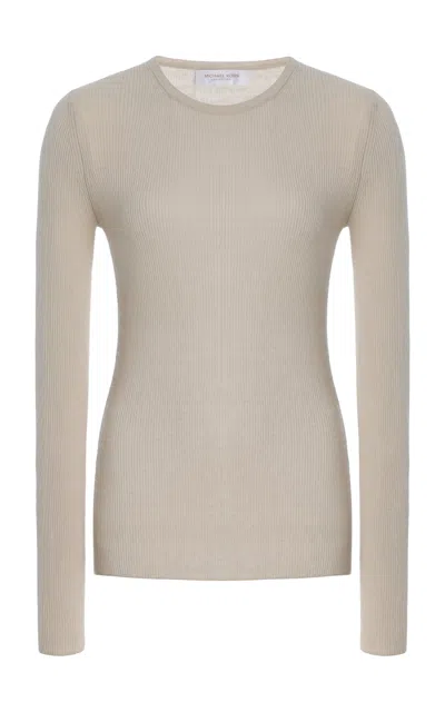 Michael Kors Hutton Ribbed Cashmere Sweater