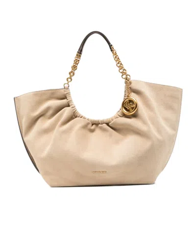 Michael Kors Indie Large Shoulder Bag In Red