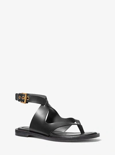 Michael Kors Irene Leather Wrap Sandal