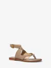 Michael Kors Irene Suede Wrap Sandal In Brown