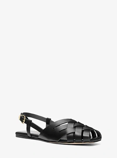 Michael Kors Irene Sling Flat In Black