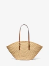 Michael Kors Isa Large Hand-crocheted Tote Bag In Brown