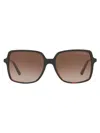 Michael Kors 56mm Gradient Square Sunglasses In Black