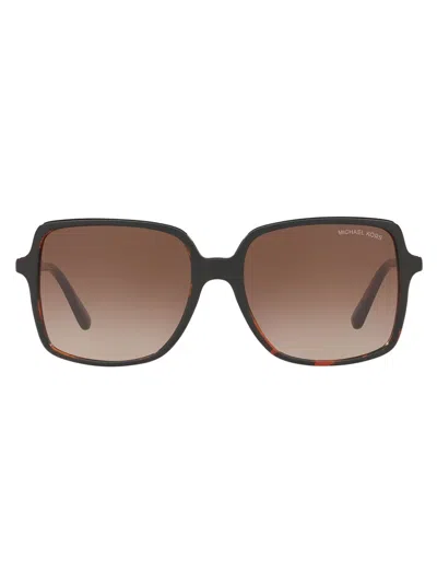 Michael Kors 56mm Gradient Square Sunglasses In Black