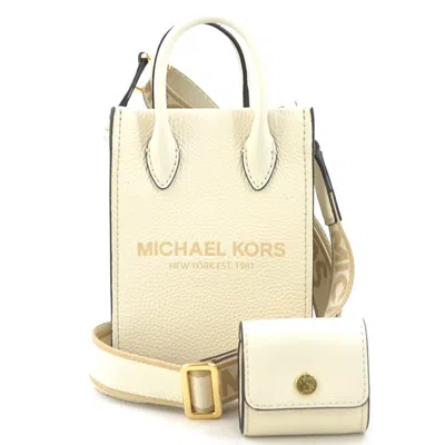 Pre-owned Michael Kors Ivory Leather Shoulder Bag ()