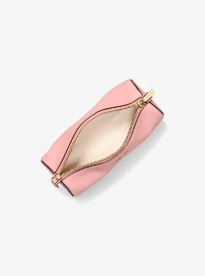 Michael Kors Izzy Small Nubuck Barrel Pochette In Pink