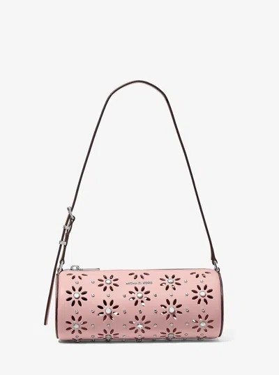 Michael Kors Izzy Small Pebbled Leather Barrel Pochette In Multi