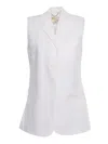 Michael Kors White Sleeveless Blaze In Bianco