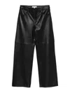 Michael Kors Black Leather Pants In Black