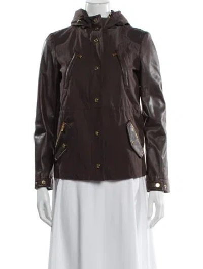 Pre-owned Michael Kors Jacket In Brown