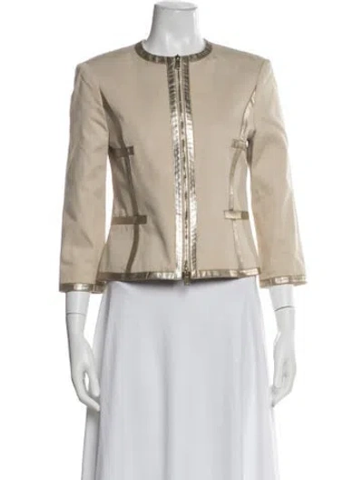 Pre-owned Michael Kors Jacket In Gold