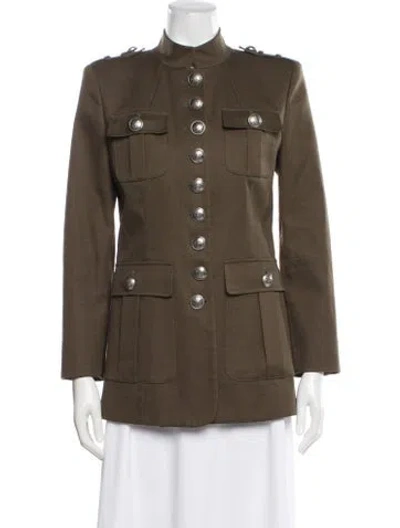 Pre-owned Michael Kors Jacket In Green