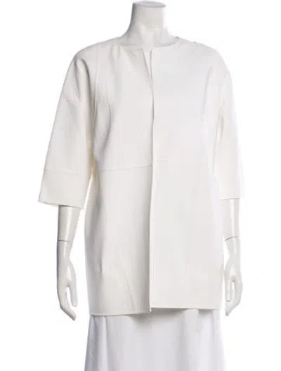Pre-owned Michael Kors Jacket In White