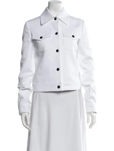 Pre-owned Michael Kors Jacket In White