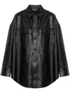 Michael Kors Black Leather Jacket In Black