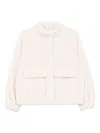 Michael Kors Cropped Faux-fur Jacket In White