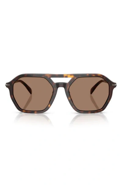 Michael Kors Jackson Hole 57mm Pilot Sunglasses In Brown