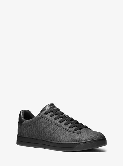 Michael Kors Jacob Signature Logo Sneaker In Black
