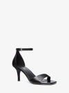Michael Kors Low Profile Laced Shoes With Ankle Strap In Black