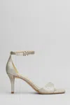 Michael Kors Jaida Sandals In Gold Glitter In Gold