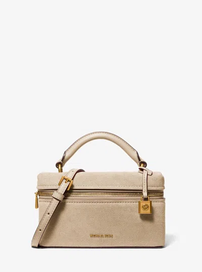 Michael Kors Jana Extra-small Leather Convertible Crossbody Bag In Neutral