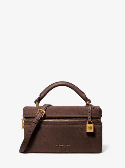 Michael Kors Jana Extra-small Leather Convertible Crossbody Bag In Burgundy
