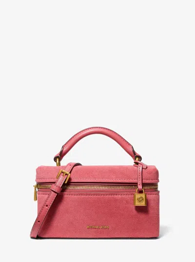 Michael Kors Jana Extra-small Leather Convertible Crossbody Bag In Pink
