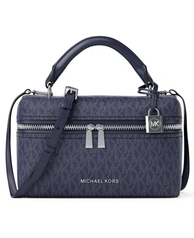 Michael Kors Jana Mini Top Handle Crossbody Bag In Blue