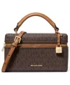 Michael Kors Jana Mini Top Handle Crossbody Bag In Brown