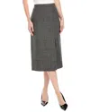 Michael Kors Collection Jaspe Wool Tweed Skirt In Gray