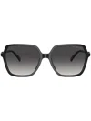 Michael Kors Womens Black Mk2196u Jasper Square-frame Acetate Sunglasses In Schwarz