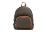 Michael Kors Jaycee Mini Xs Brown Signature Pvc Zip Pocket Shoulder Backpack Bag In Beige