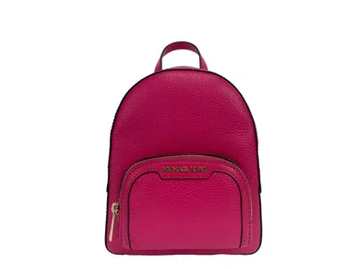 Michael Kors Jaycee Mini Xs Pebbled Leather Zip Pocket Backpack Bag In Multi