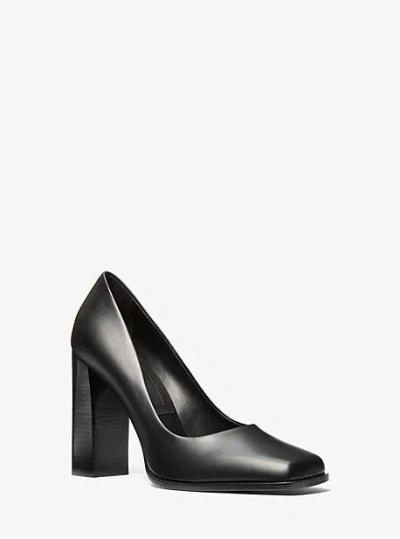Michael Kors Jeanne Leather Pump In Black