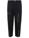 Michael Kors Zipper Cargo Trousers Clothing In Black