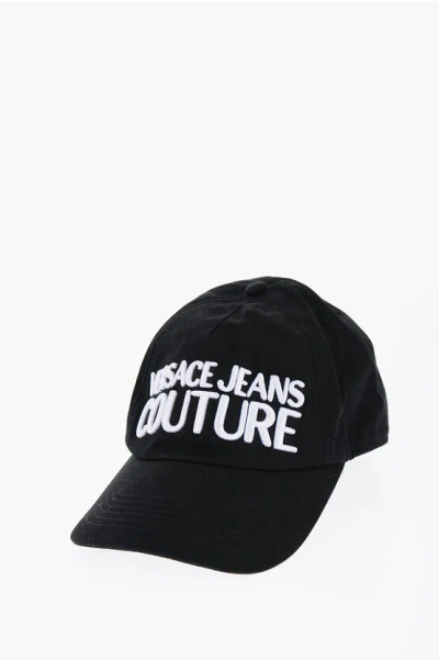 Michael Kors Jeans Couture Maxi Logo Frontal Baseball Cap In Black